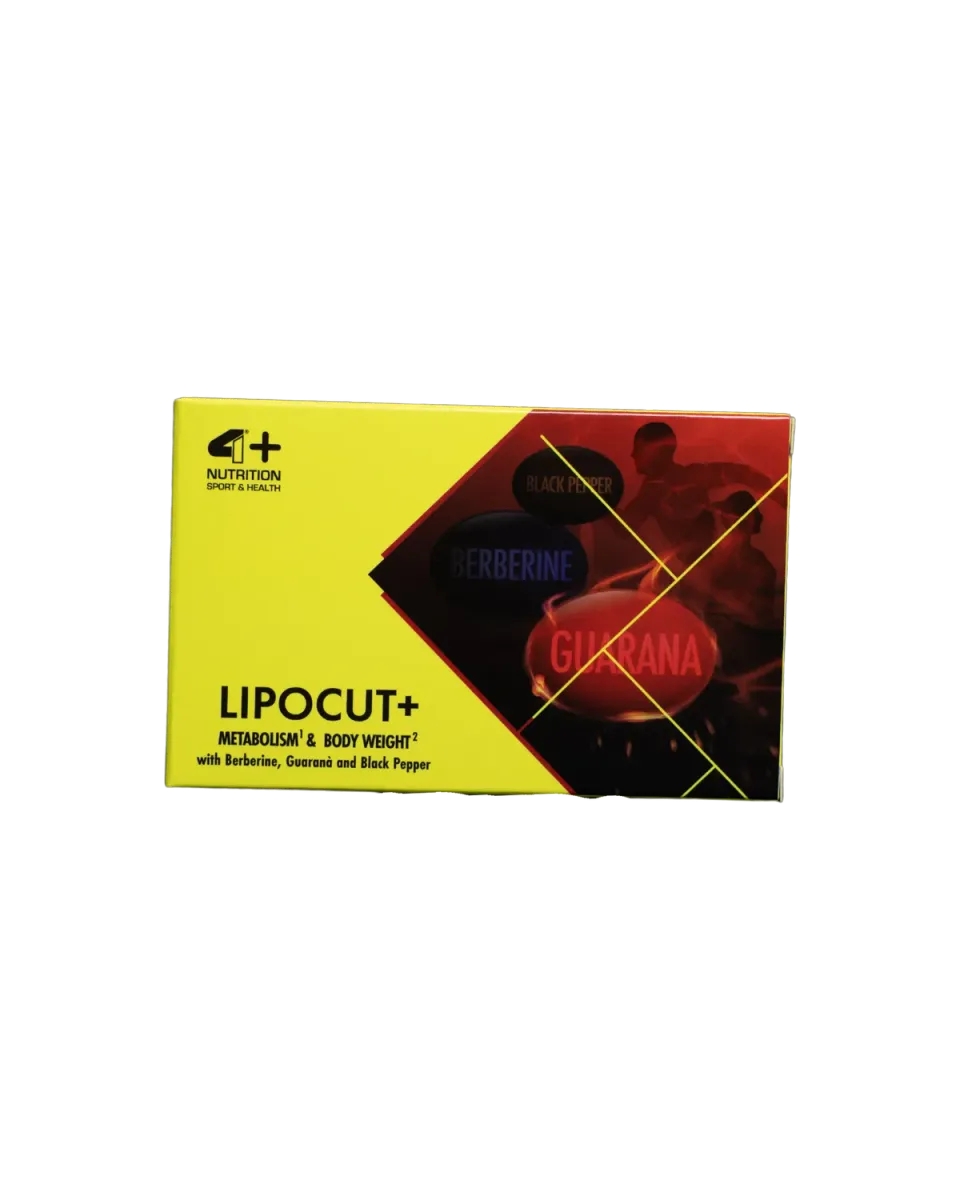 4 Plus Nutrition LIPOCUT+ Integratore Metabolismo 30 Compresse