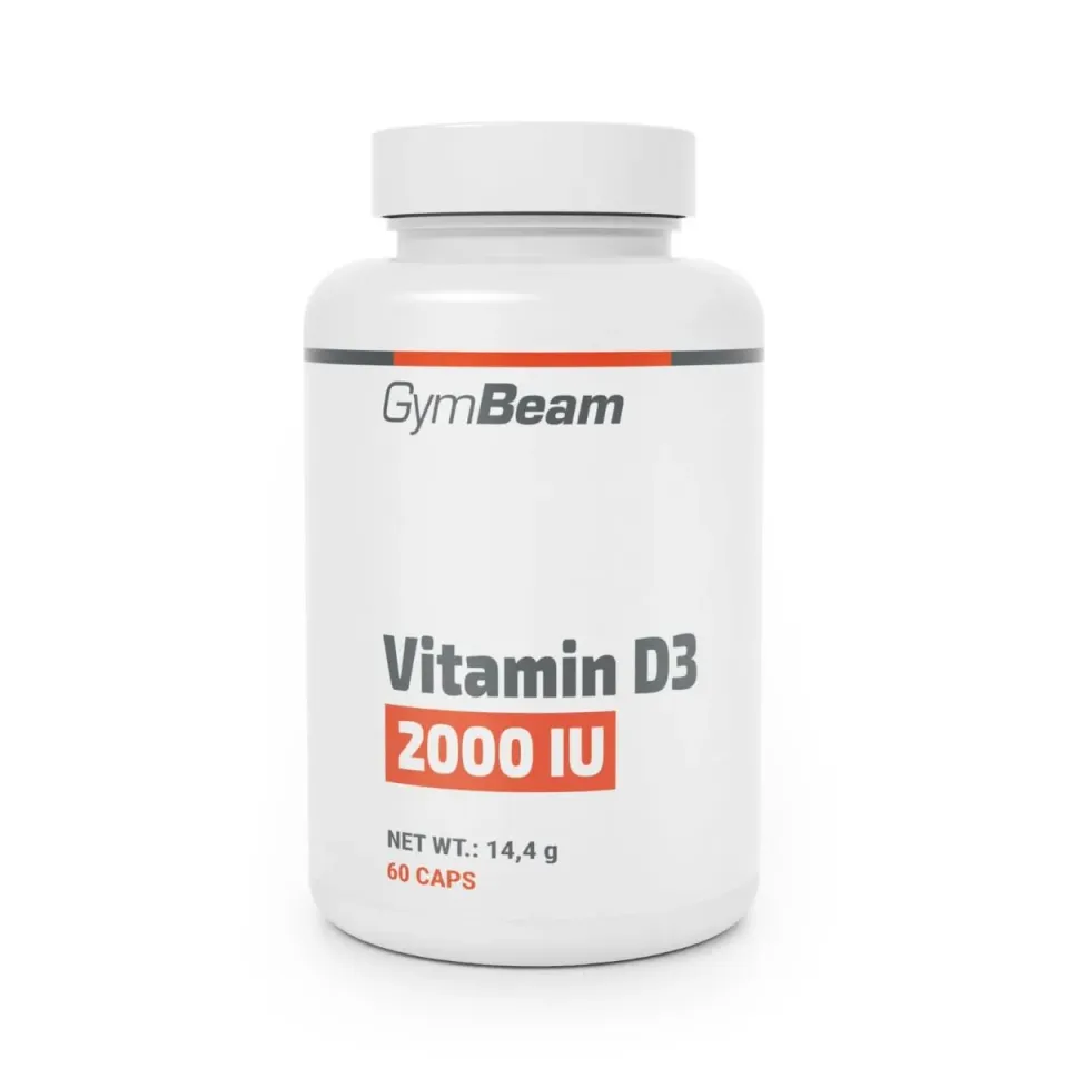 GymBeam Vitamina D3 2000 UI 60 cps Ossa Immunitario