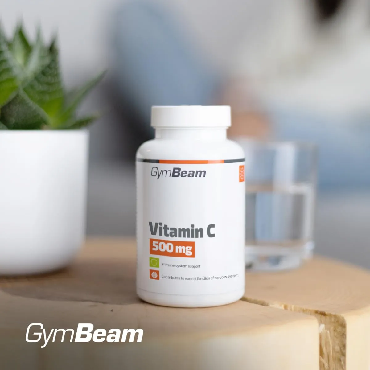GymBeam Vitamina C 500 mg Capsule Collagene