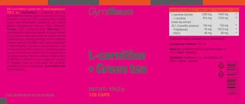 GymBeam L-Carnitina Te Verde Capsule 120 cps Vegane